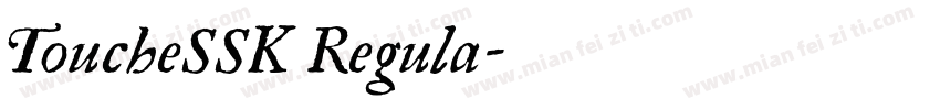 ToucheSSK Regula字体转换